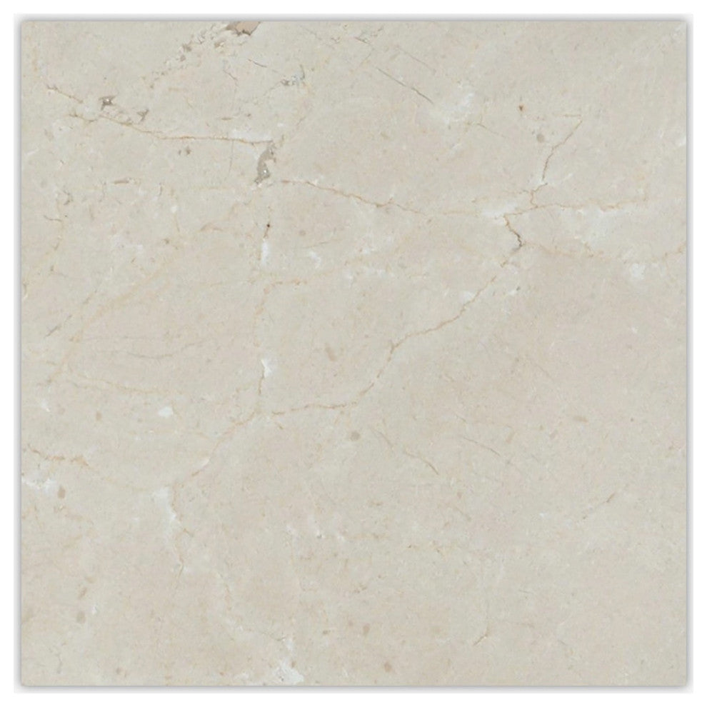 Crema Marfil Honed 12x12 Marble Tile