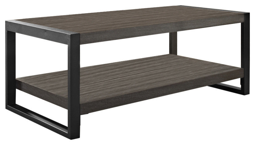 angelo:HOME 48" Industrial Coffee Table - Charcoal