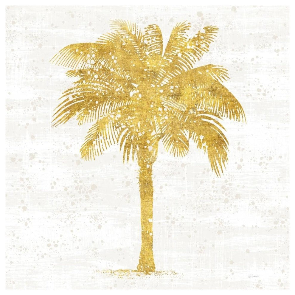 "Palm Coast II On White" Digital Paper Print by Sue Schlabach, 38"x38"