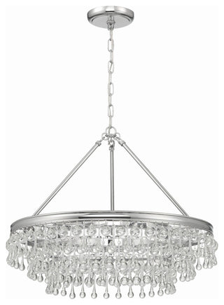 CRYSTORAMA Calypso 6 Light Polished Chrome Chandelier