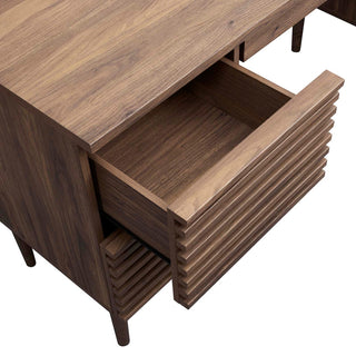Render Office Desk, Walnut