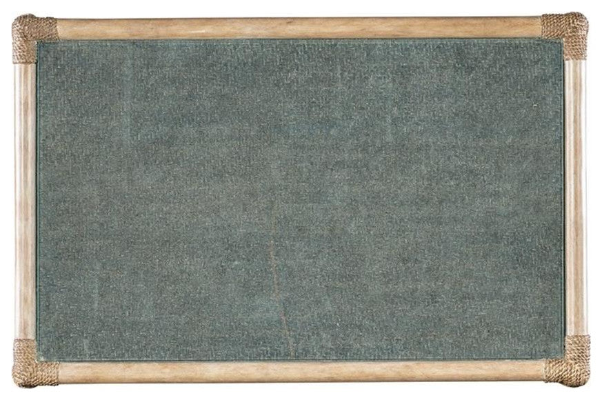 Retreat Wood Pole Rattan Bedside Table in Beige by Hooker Furniture