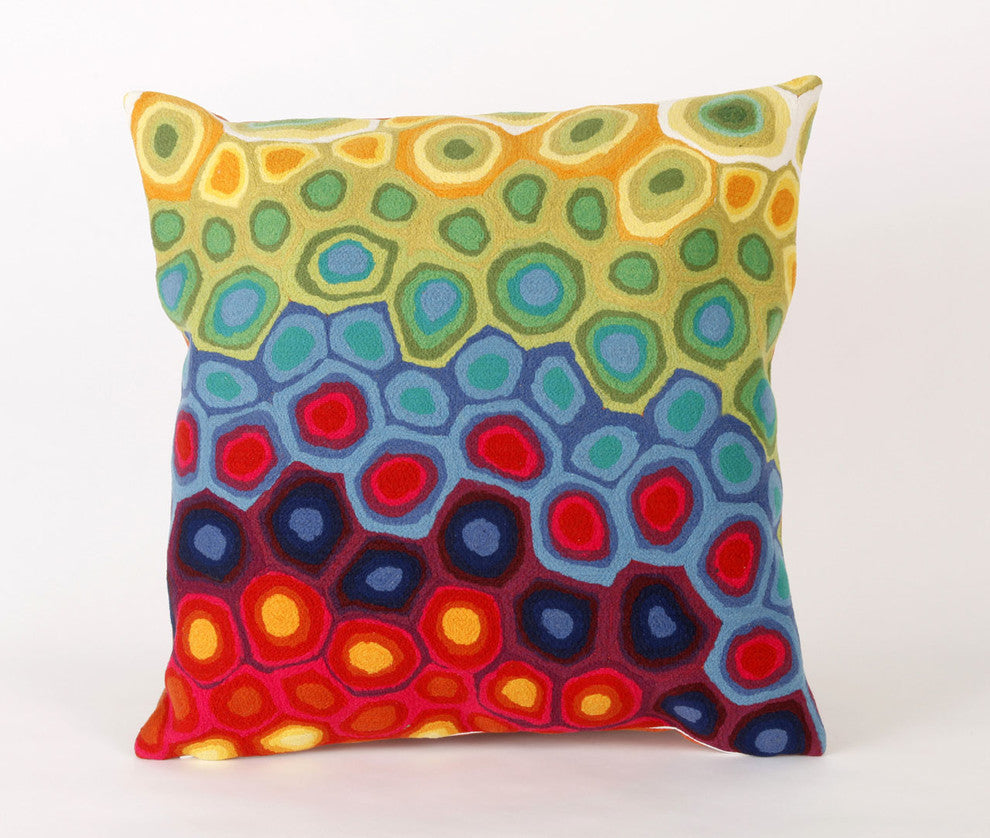 Visions II Pop Swirl Pillow, 20"x20"