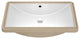 KRAUS Elavo 23 in. Rectangular Porcelain Ceramic Undermount Bathroom Sink