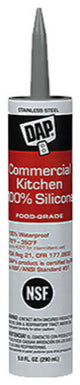 DapÂ® 08660 Commercial Kitchen 100% Silicone Sealant, 9.8 Oz, Stainless Steel
