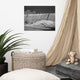 Sandy Beach Fence Landscape Photo, Beach Unframed Wall Art Print, 16" X 20"