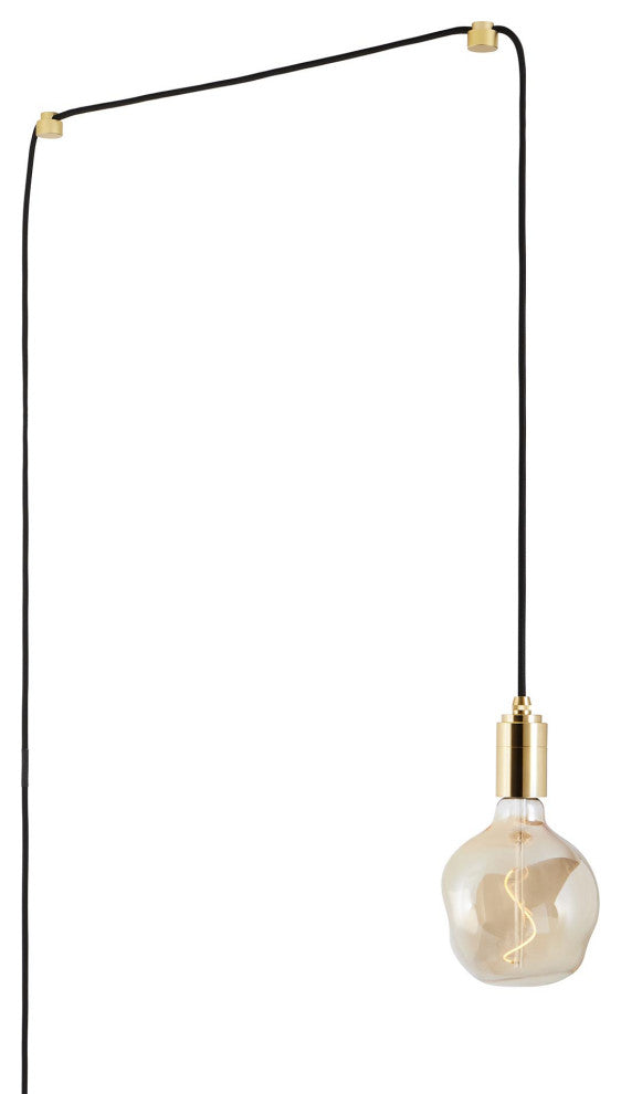 Brass Plug & Play Pendant With Voronoi I