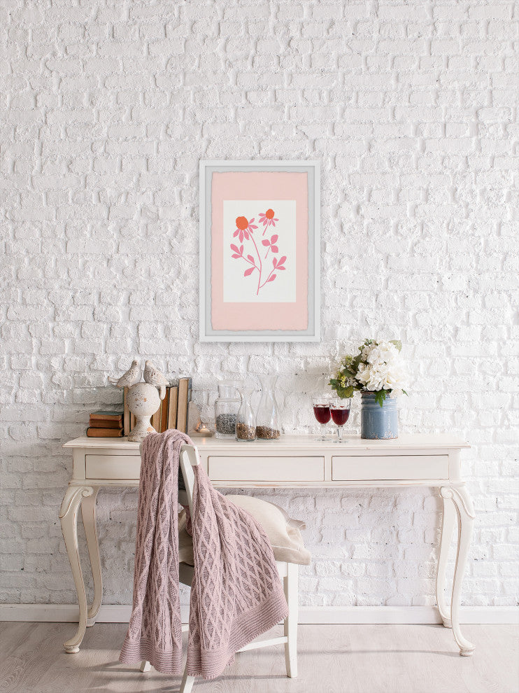 "Touch the Leaf" Framed Painting Print, 8x12