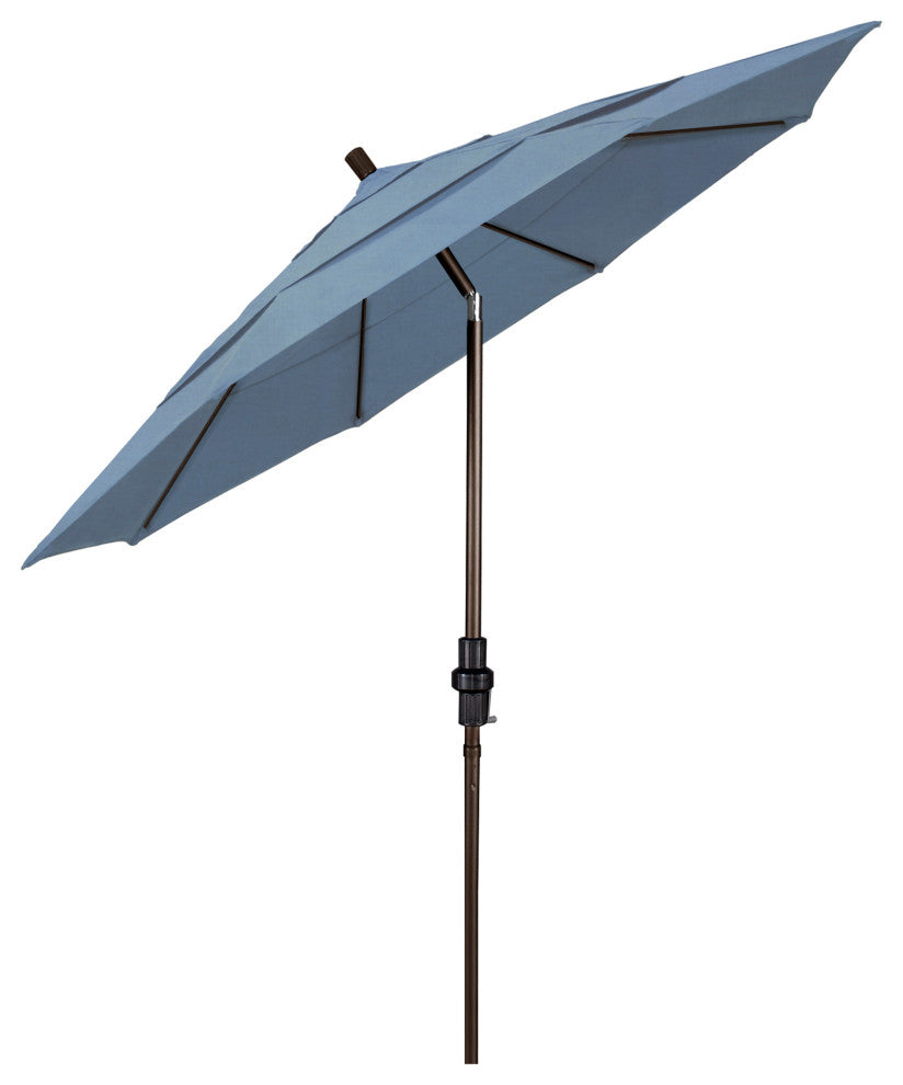 Fiberglass Umbrella Collar Tilt, Sunbrella, Air Blue, 11'