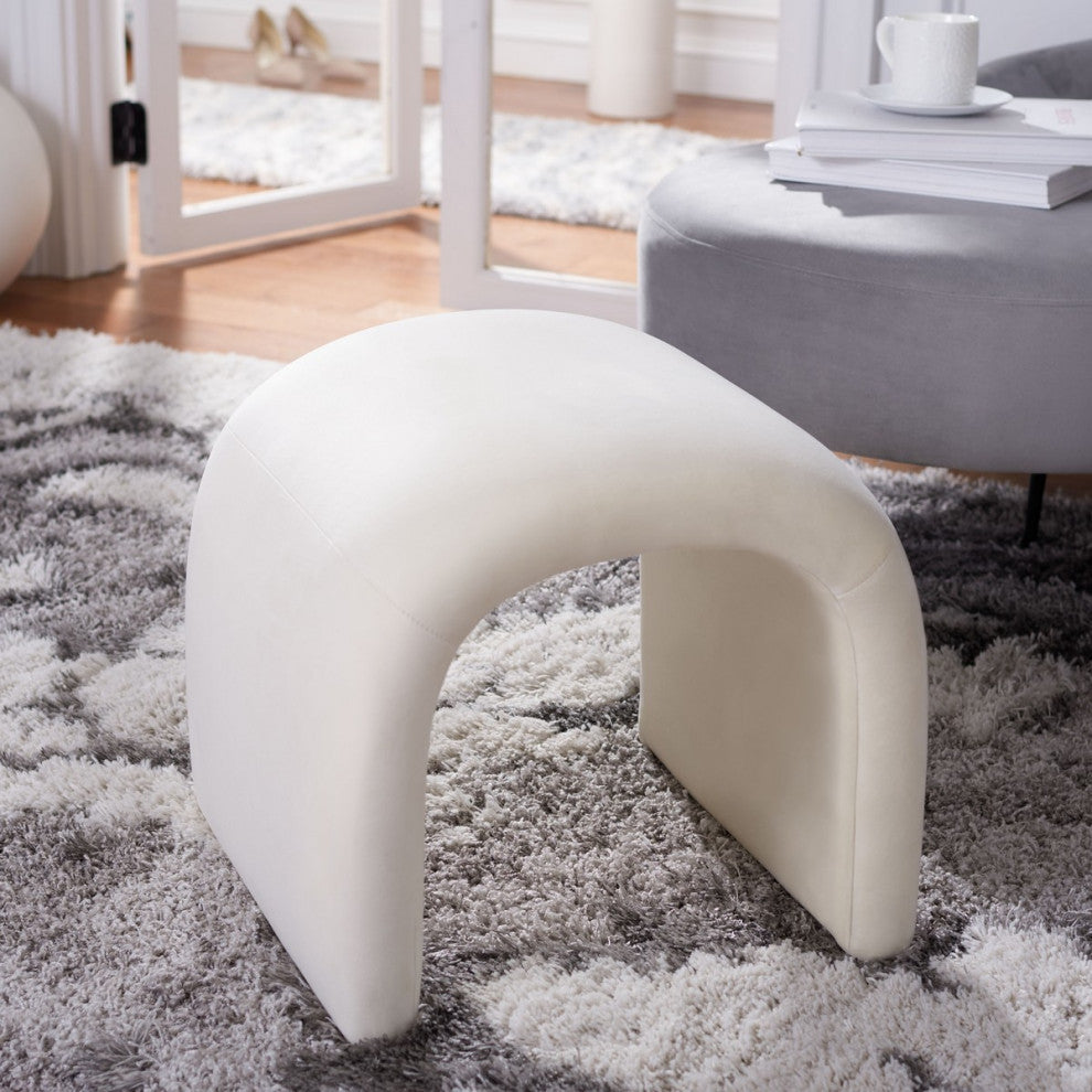 Safavieh Kibo Ottoman, Cream