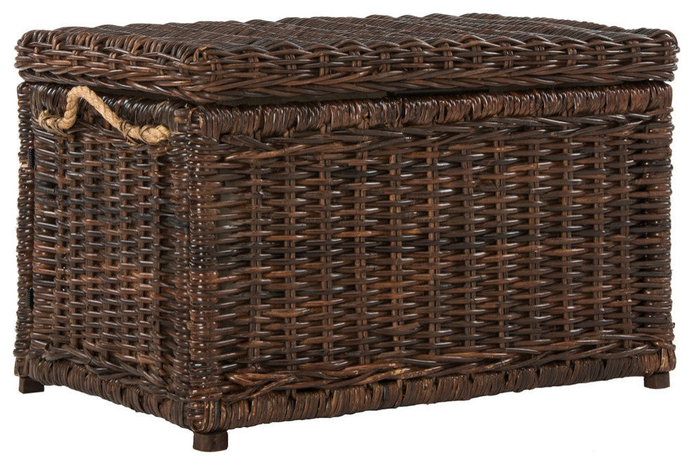 happimess Jacob 30" Wicker Storage Trunk, Brown