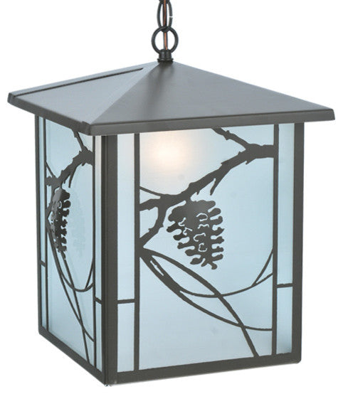 12Sq Whispering Pines Lantern Pendant