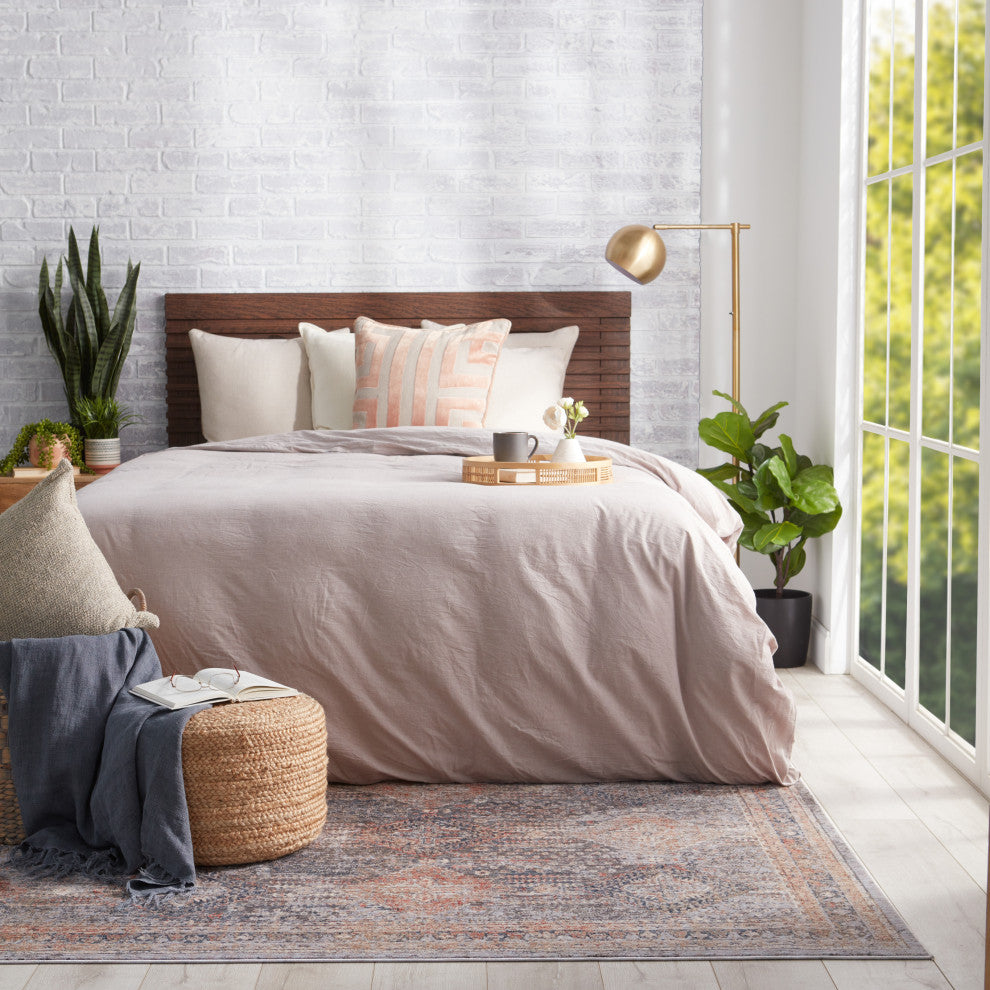 Jaipur Living Mesa Beige Solid Round Pouf