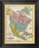 "Map of North America, 1839"  by Samuel Augustus Mitchell, 16x20"