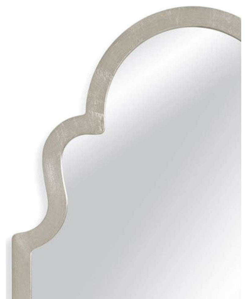 Mina Wood Silver Vertical Wall Mirror