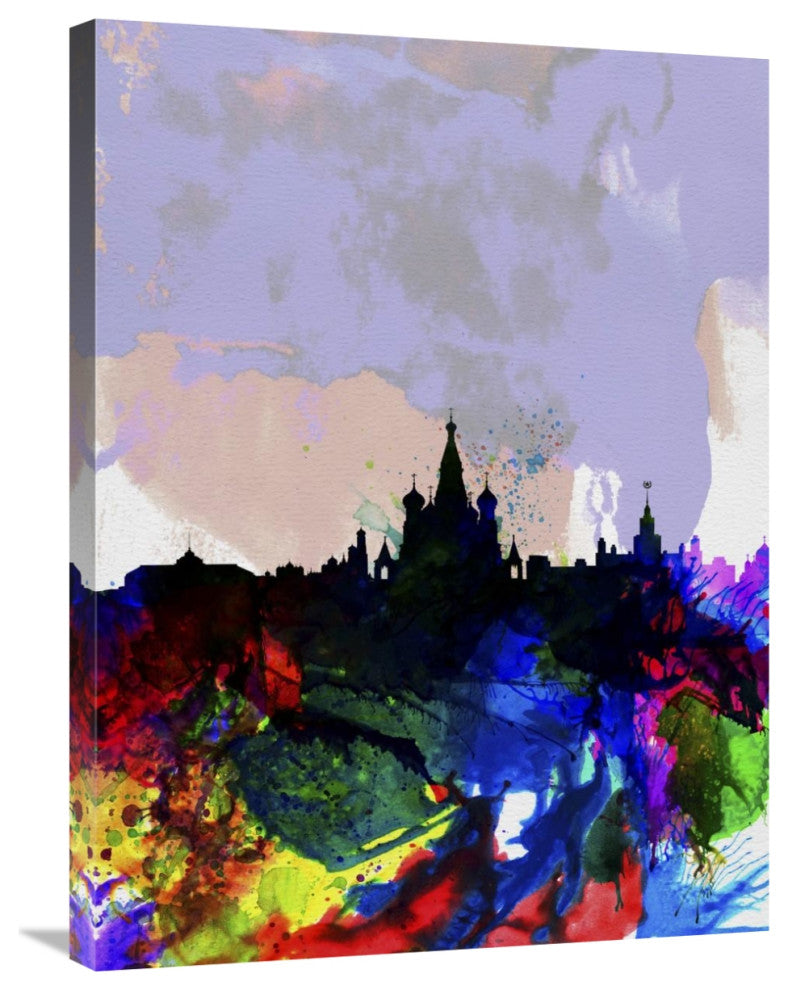 "Moscow Watercolor Skyline" Fine Art Print