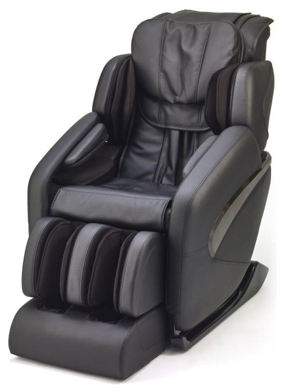 Jin Deluxe L-Track Massage Chair w/ Zero Gravity | Full Body Massage, Black