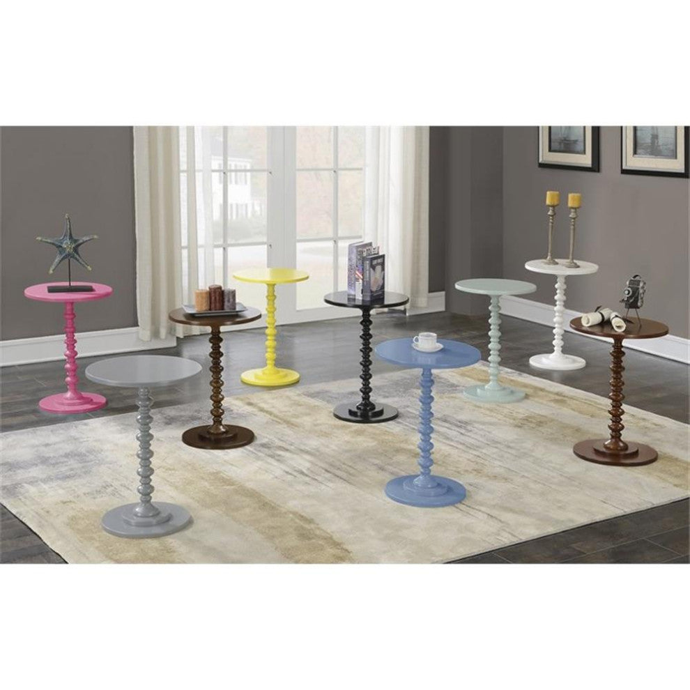 Convenience Concepts Palm Beach Spindle Table in Mahogany Wood Finish