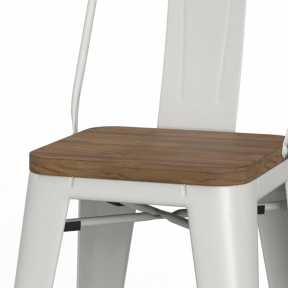 Rayne 24 inch Metal / Wood Counter Height Stool (Set of 2)