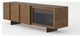 Modrest Glencoe Walnut and Gray Glass Buffet
