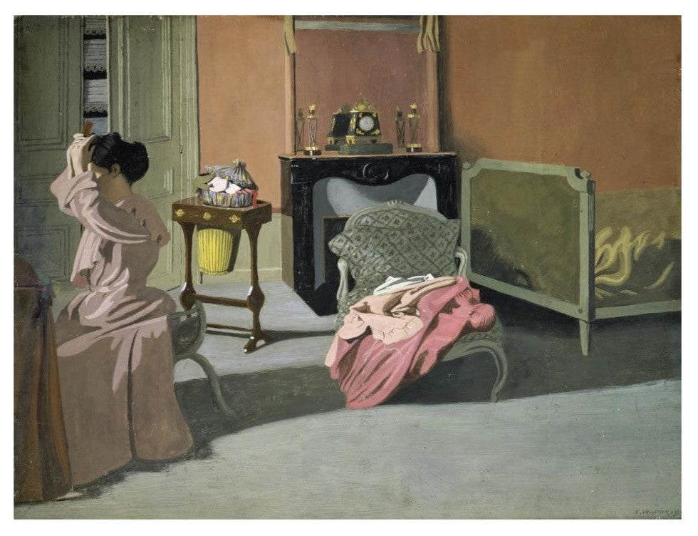 "Lady Doing Her Hair" Digital Paper Print by Felix Vallotton, 32"x25"