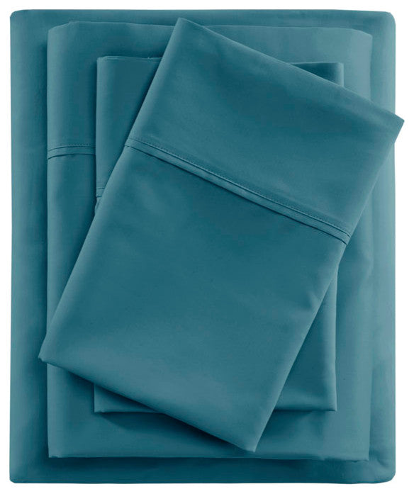 Beautyrest 600 Thread Count Cooling 4-Piece Sheet Set, Teal, Cal King