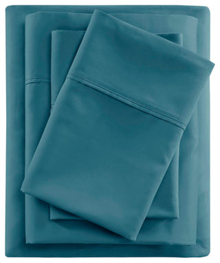 Beautyrest 600 Thread Count Cooling 4-Piece Sheet Set, Teal, Cal King