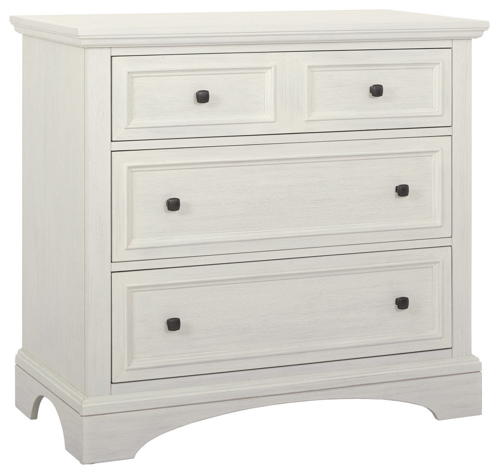 Farmhouse Basics 3 Drawer Chest, Rustic White