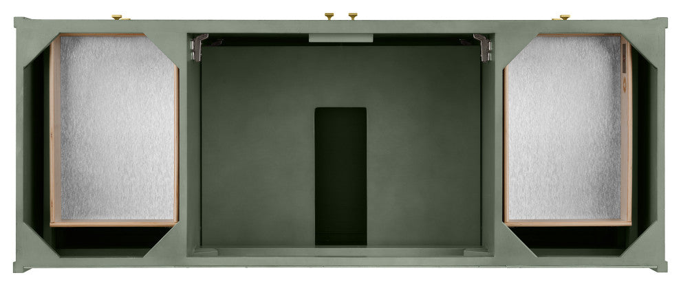 Chicago 60" Single Vanity, Smokey Celadon, No Top
