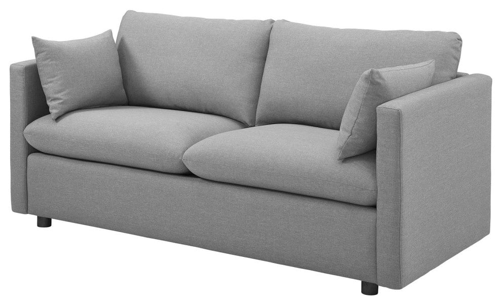 Armchair and Sofa Set, Fabric, Gray, Modern, Living Lounge Hospitality