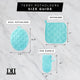 DII Aqua Terry Potholder, Set of 3