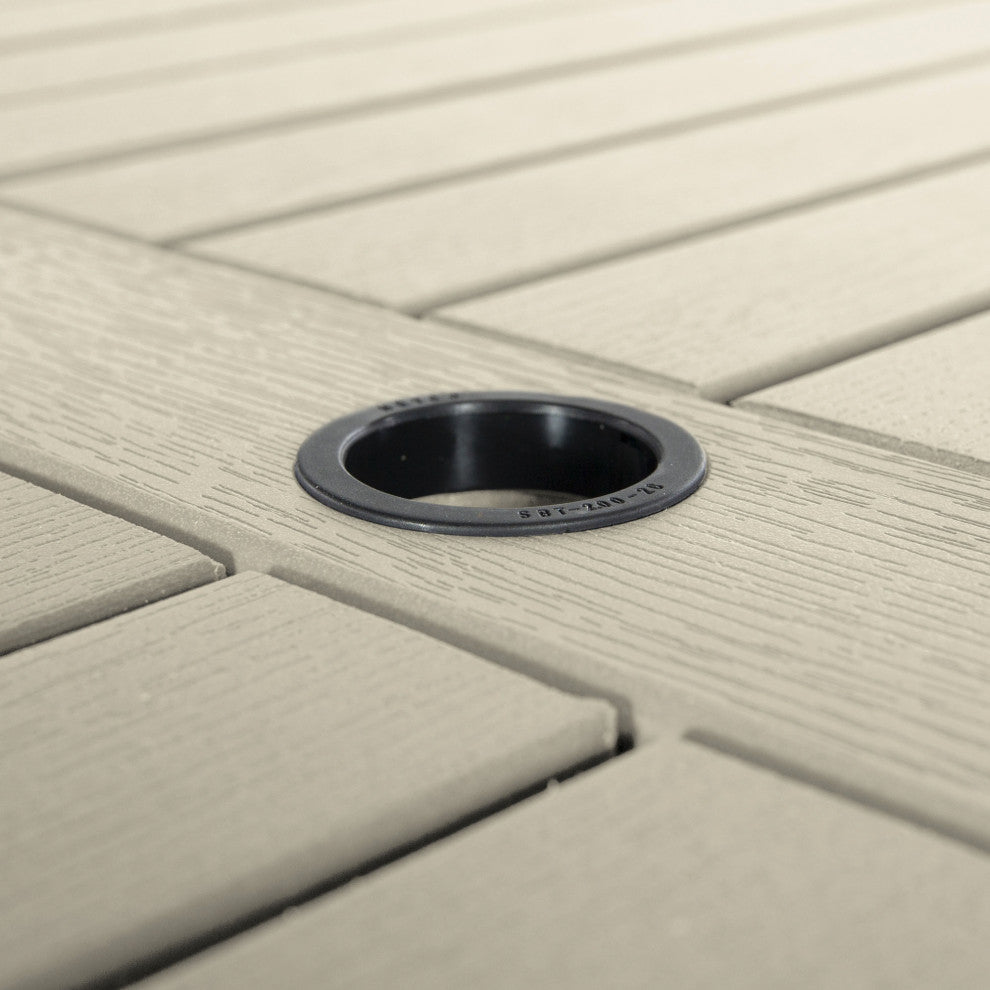 Rectangular 42x84 Table, Weathered Acorn, Whitewash