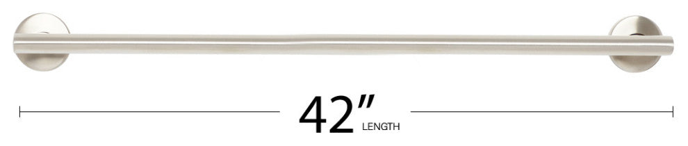 Coronado Oval Designer Shower Grab Bar, Polished, 42"