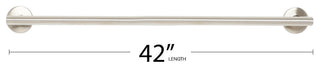 Coronado Oval Designer Shower Grab Bar, Polished, 42"