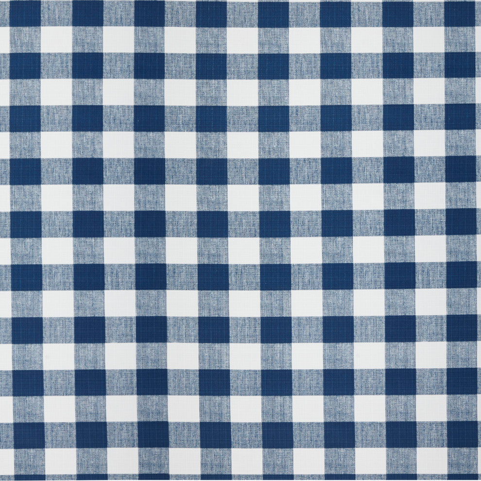 Dark Blue Buffalo Plaid Outdoor Pillows, Set of 2, 14x24