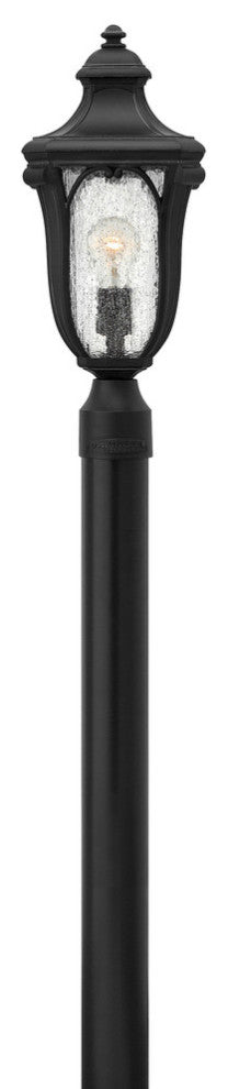 Hinkley Trafalgar Outdoor Medium Post Or Pier Mount Lantern, Museum Black