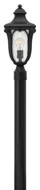 Hinkley Trafalgar Outdoor Medium Post Or Pier Mount Lantern, Museum Black