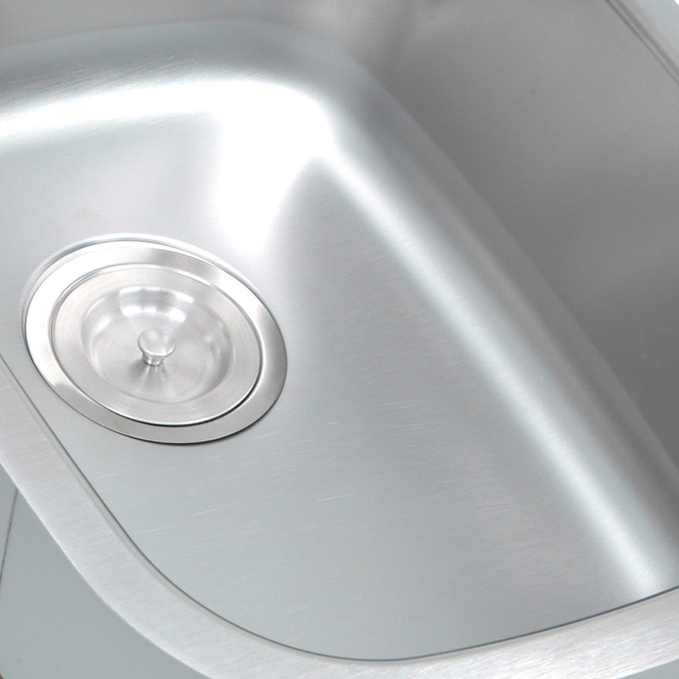Nantucket Rectangle Undermount Bar and Prep Sink, 18 Gauge, 18.5"x15"x8"