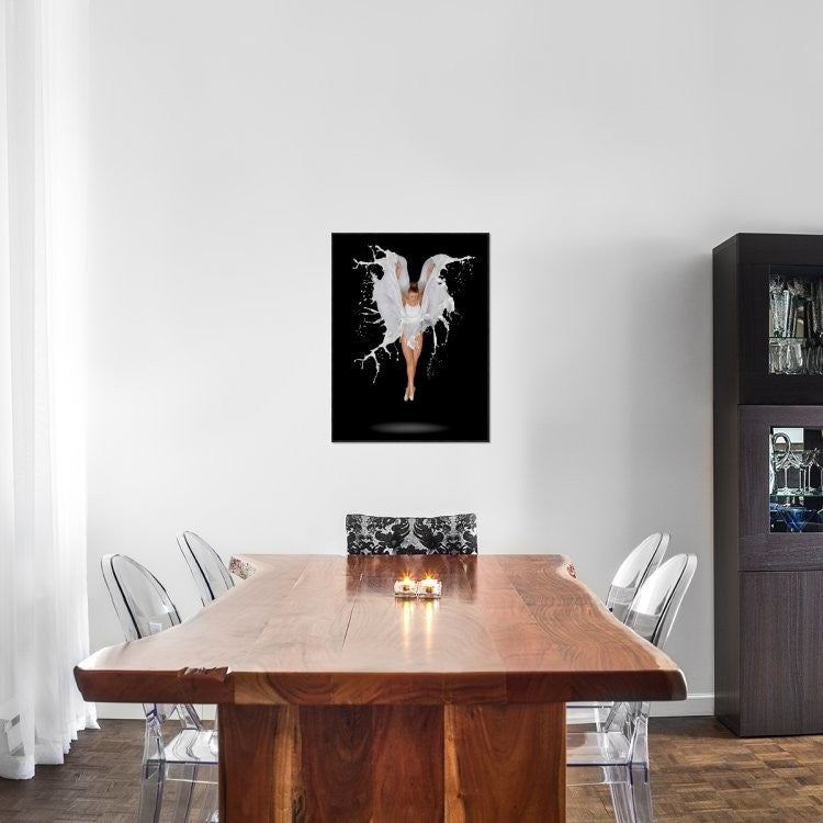 "Liquidize" Framed Canvas Giclee by Pentony Bapauline, 23x31"