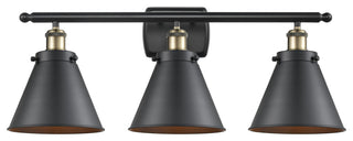 Innovations 916-3W-BAB-M13-BK 3 Light Bath Vanity Light, Black Antique Brass