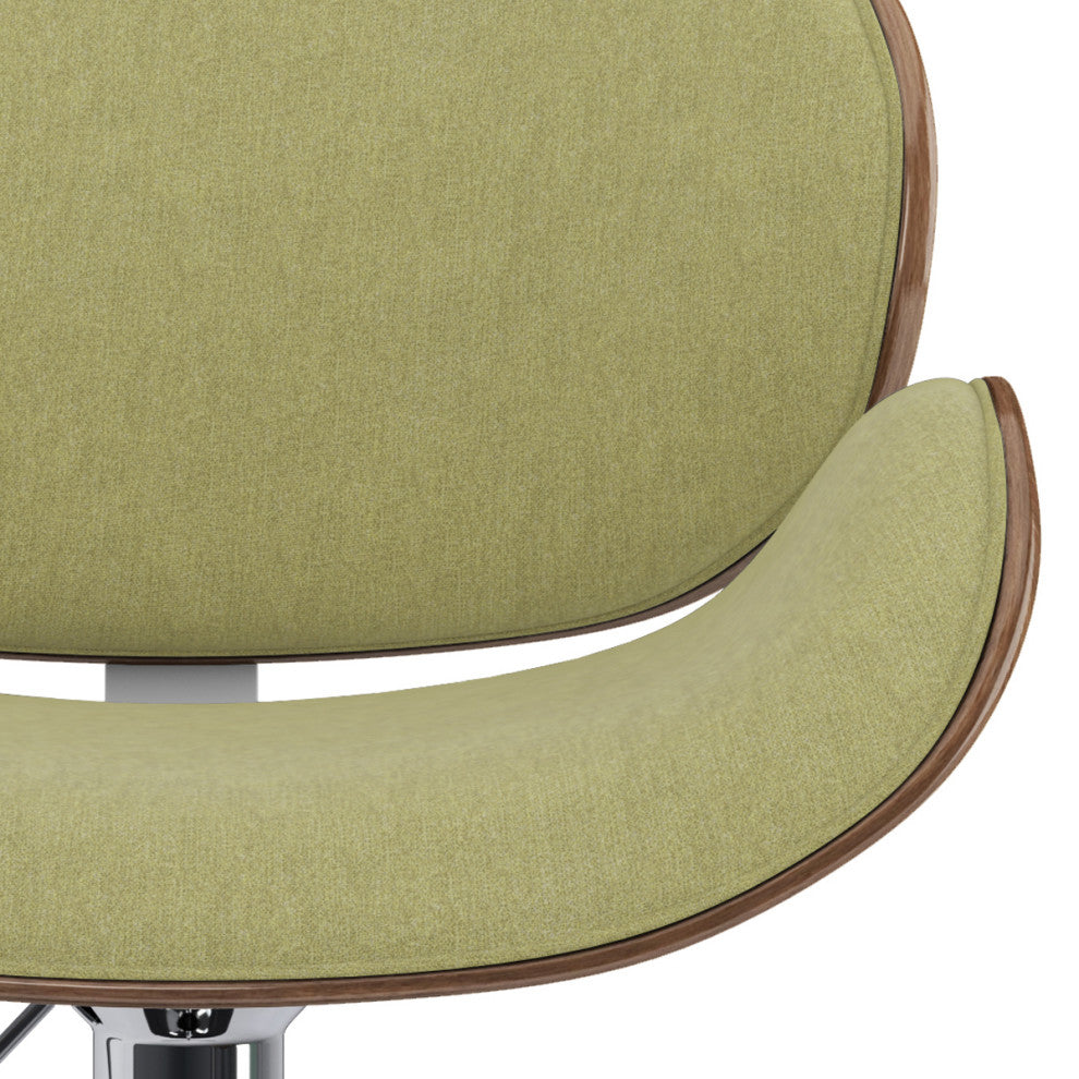Marana Bentwood Adjustable Swivel Bar Stool, Acid Green