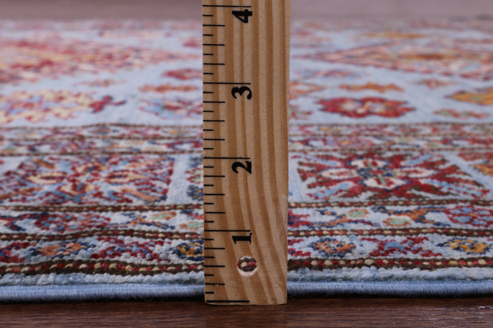 4' 11" X 6' 10" Super Kazak Hand-Knotted Wool Rug Q10919