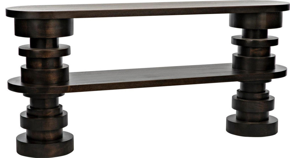 Fuller Ebony Walnut Veneer Console