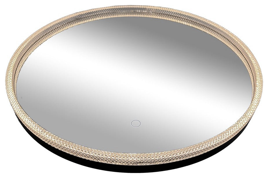Reflections Collection LED Mirror, Matte Black