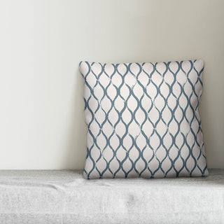 Slate Fishnet Pattern 18x18 Outdoor Throw Pillow