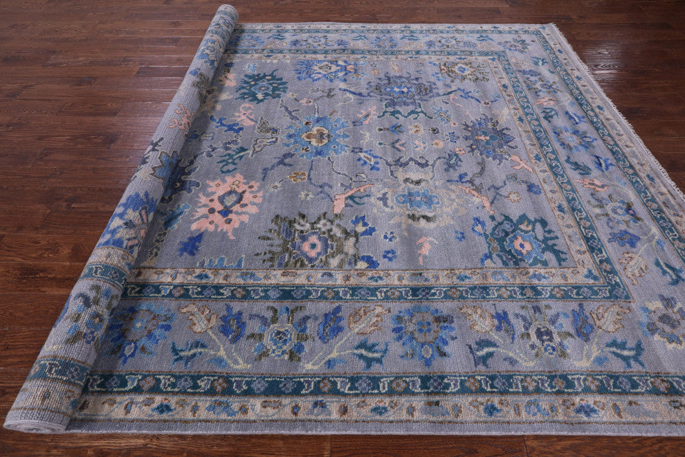 8' 3" X 10' 7" Turkish Oushak Hand-Knotted Wool Rug - Q15457