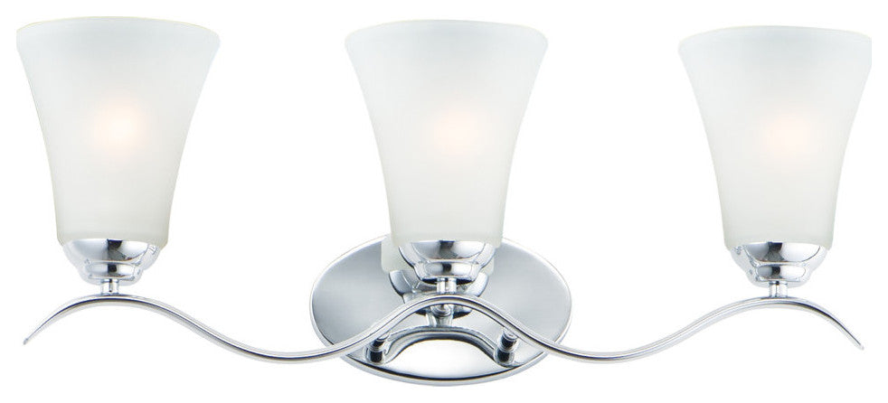 Maxim 12083FT Vital 3 Light 24"W Bathroom Vanity Light - Polished Chrome