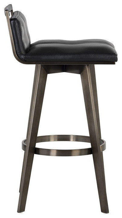 Arizona Swivel Barstool, Castillo Black
