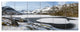 Winter in Lofoten Islands, Landscape Canvas Art Print, 70"x28", 6 Panels