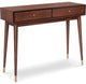 Adore Decor Sutton Mid-Century Modern Console Table Walnut Brown